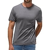 Men's Merino Wool T-Shirt | Thermoregulating & Odor-Free Base Layer | Beach, Hiking, Travel Essentials