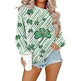 CJQCJQ Women's Long Sleeve Crewneck Sweatshirt Holiday Graphic Pullover Tops
