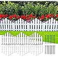 FLAPKWAN No-Dig Garden Edging Border 13FT Landscape Edging 9.3 Inch Tall for Flower Bed Fence, 14pcs Garden Lawn Edging with Stakes