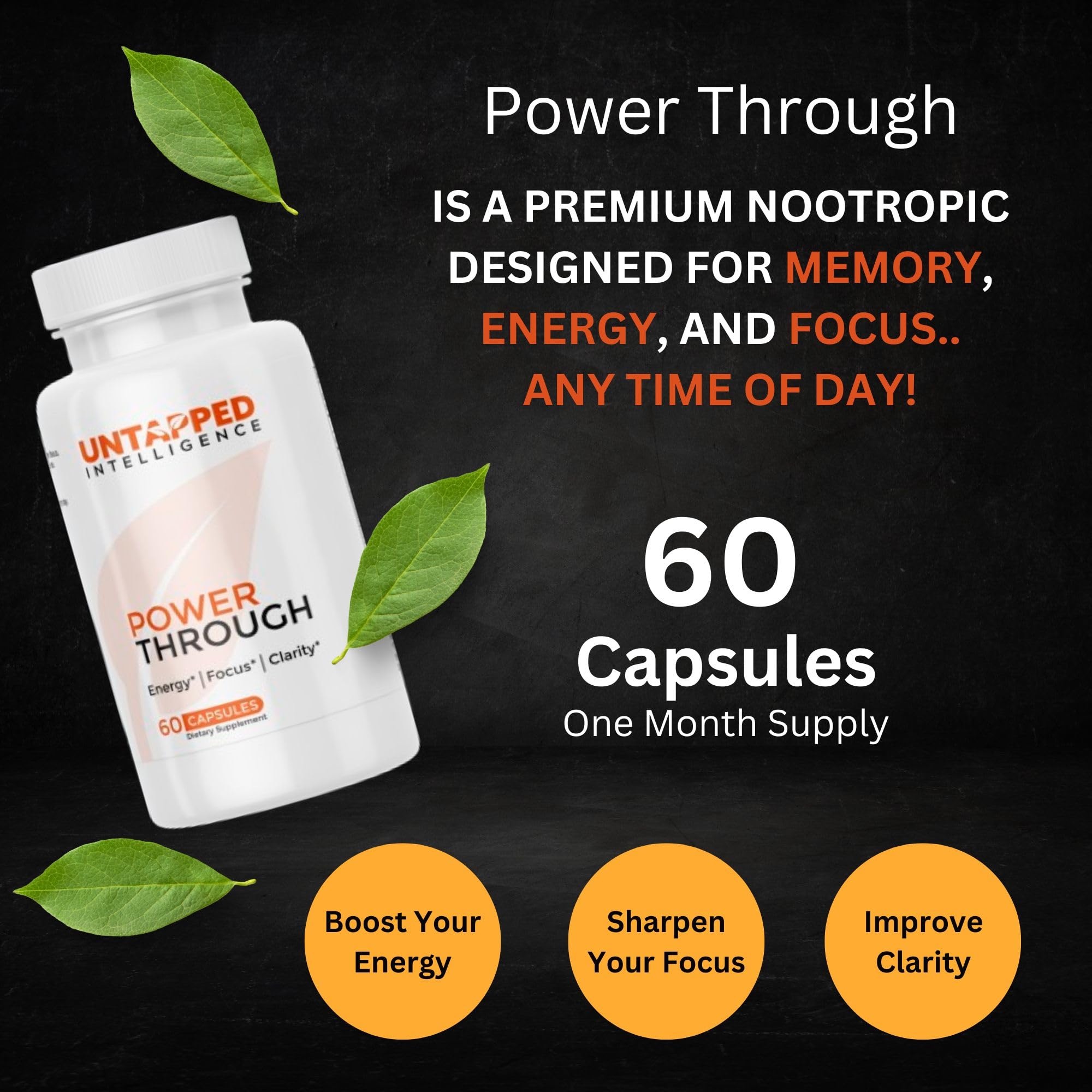 Mua Power Through - Nootropic Brain Supplement for Memory and Focus ...