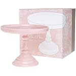 Rosanna Decor Bon Bon Pink Footed Round Cake StandTray