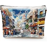 Sitsink Puerto Rico Gifts Travel Souvenirs - American Souvenris Travel Essentials Must Haves Makeup Pouch Caribbean Sea Puerto Rico Gifts for Women