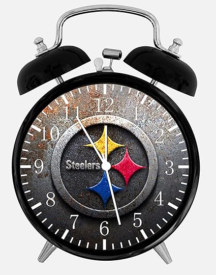 Amazon Com Steelers Alarm Desk Clock 3 75 Room Decor X45 Will Be