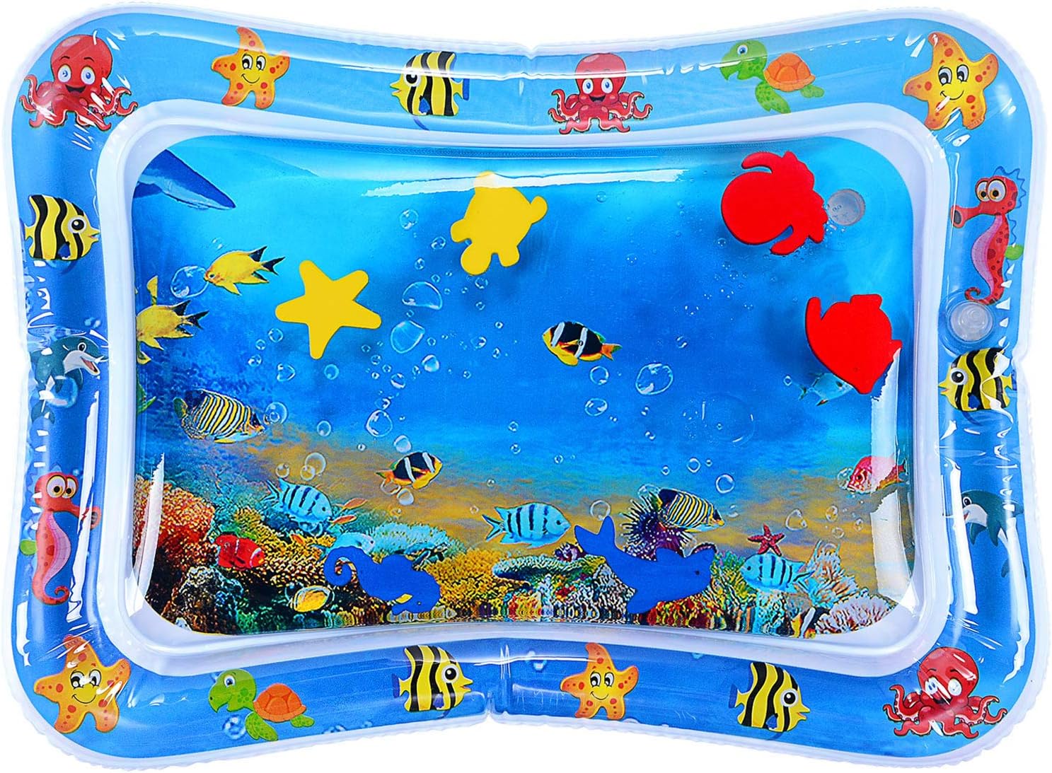 HITOP Inflatable Water Play Mat,Tummy Time Baby Water Mat Infant Water Mat Toy for 3-6 Months Baby Boy Girl