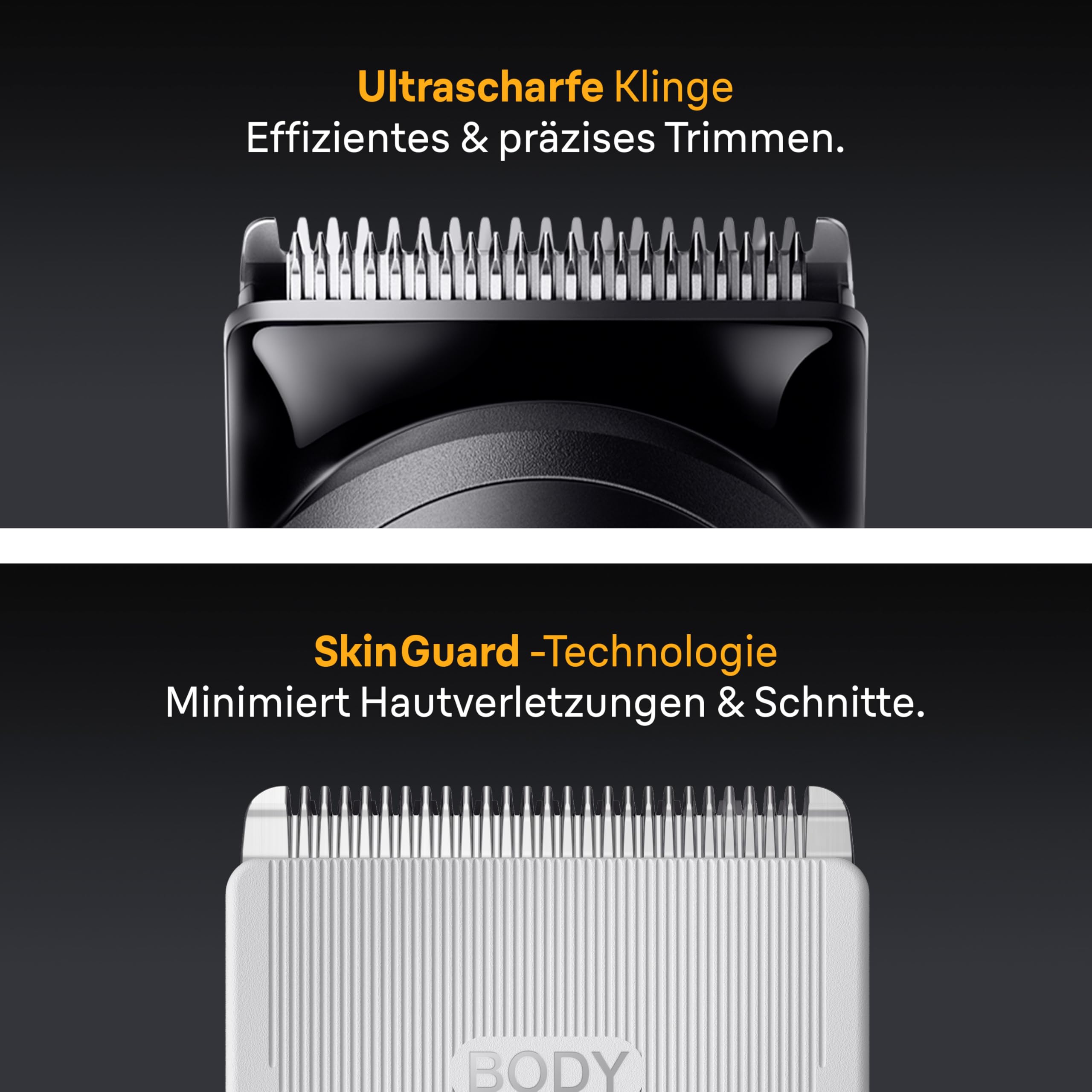 Braun All-in-One Series 5, 13-in-1 Multigroom, Barttrimmer, Nasenhaartrimmer, Haarschneidemaschine für Gesicht, Kopf und Körper, 120 Min Akku, 14 Längen (0.5–21 mm), Wasserdicht, AIO5565, Schwarz 4