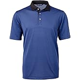 Cutter & Buck Mens Virtue Eco Pique Micro Stripe Recycled Mens Polo