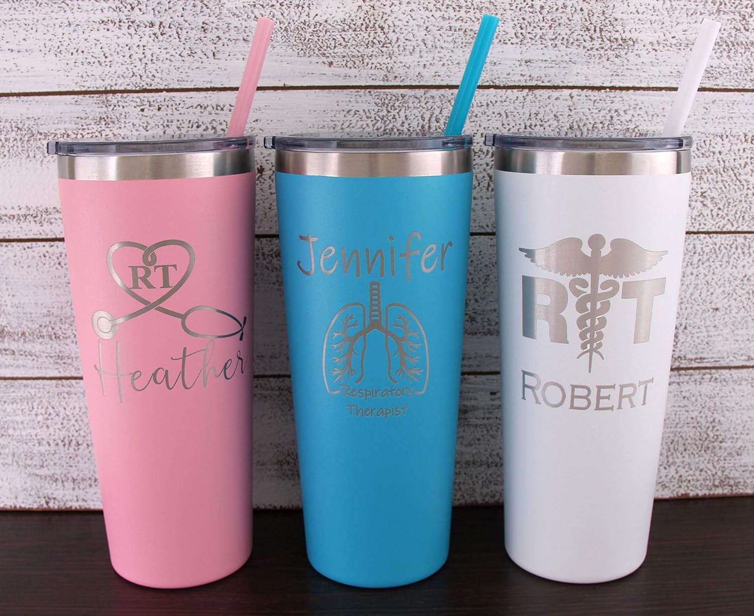Personalized Respiratory Therapist Laser Engraved 22 oz