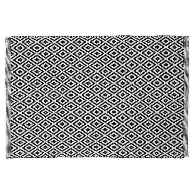 Sealskin Badteppich Trellis, schwarz, 90 x 60 cm