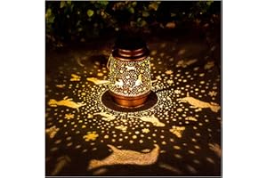 TIGGSY Dog Solar Lanterns Outdoor Waterproof Hanging Solar Lights Dog Gifts for Women Men Metal Decorative LED Lanterns for Yard, Patio, Lawn, Tabletop, Pathway, Landscape, Garden Decor, Dog Lovers Gifts