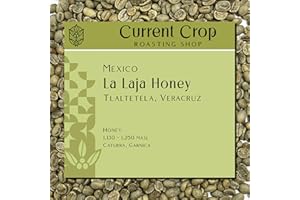 Mexico: La Laja Honey Coffee Beans - Premium Specialty Mexican Coffee from Veracruz | Unroasted Green Coffee Beans by Current Crop Roasting Shop, 3-Pound Bag