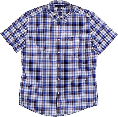 tommy hilfiger men's plaid shirt