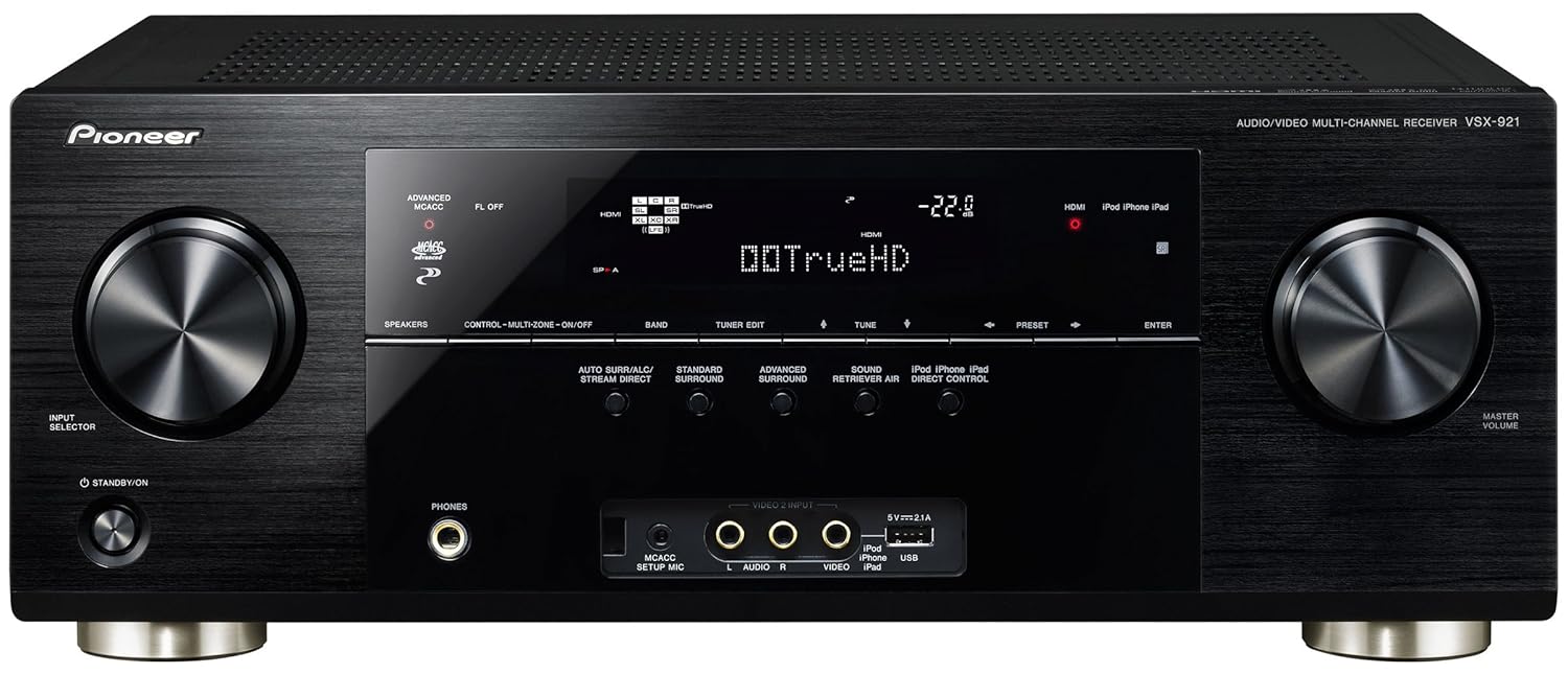 Pioneer VSX-921-K 7.1 AV-Receiver (Apple AirPlay , DLNA 1.5  Streaming-Client, HDMI, USB) schwarz: Amazon.de: Audio & HiFi