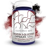 Nootropics Depot Cyanidin 3-Glucoside Capsules | 125mg | 60 Count | Black Rice Extract | C3G | Oryza Sativa | Metabolic, Vision, &amp; Cognitive Support