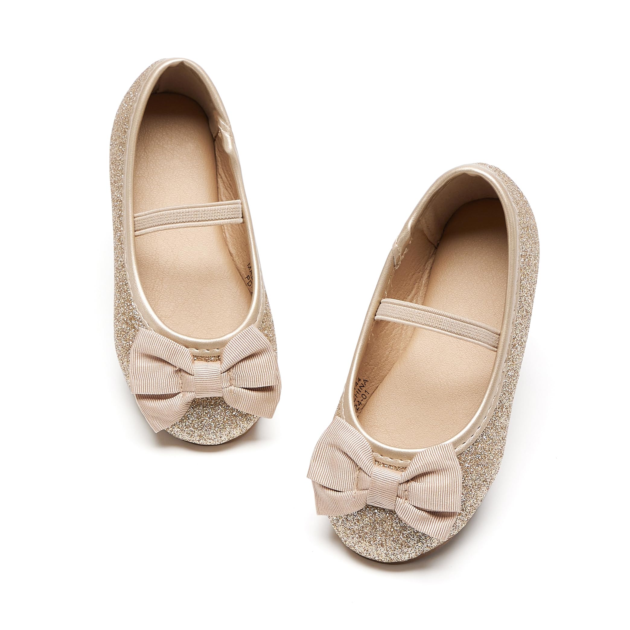 Felix & Flora Toddler Little Girl Gold Dress Shoes
