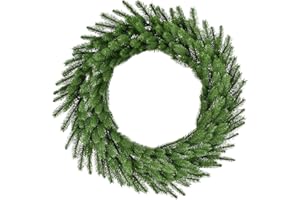 Fraser Hill Farm 36-in. Green Fir Wreath, No Lights | Festive Christmas Holiday Decorations | Indoor Hanging Decor for Doors, Fireplace Mantels | FFGF036WR-0GR