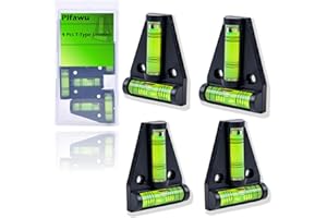Plfawu 4Pcs T Type RV Levelers : Must-Have Camper Accessories for Travel Trailers | RV Essentials Sale - Perfect for Inside & Leveling，with Magnetism and Screws Mounting