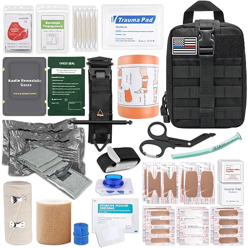 78 PCS IFAK Trauma Kit with Tourniquet, 6-Inch Israeli Bandage, Splint ...