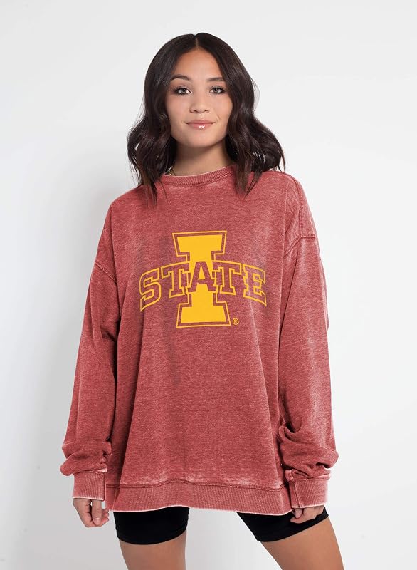 NCAA Damen Campus Pullover, Damen, Scharlachrot, Large