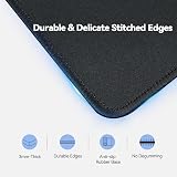 TECKNET Mouse Mat 3 Pack 270x210x3mm with Stitched Edges Non-Slip Waterproof view 2