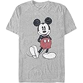 Disney Men's Full Size Mickey Mouse Distressed Look T-Shirt