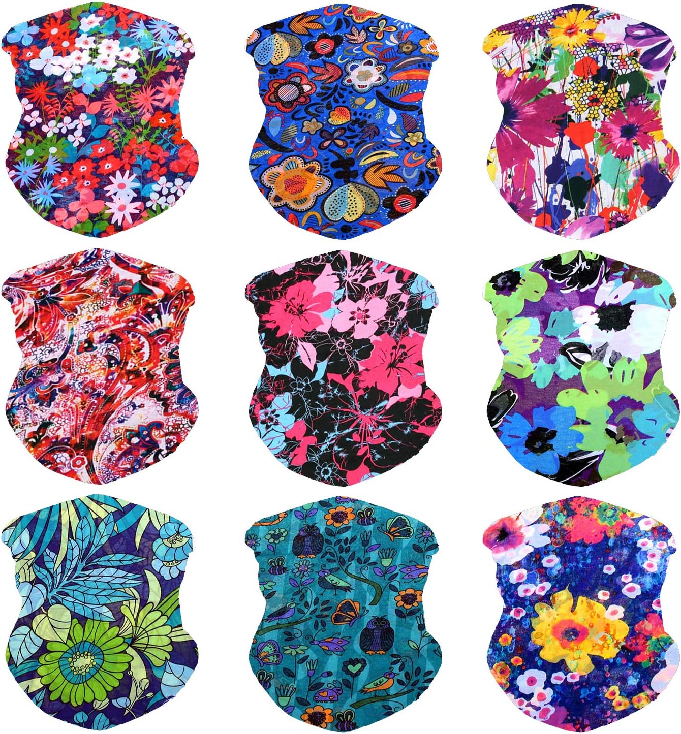 Outdoor Wide Headband, Neck Gaiter Windproof Scarf Sunscreen Breathable Bandana for Men&Women,Multi Function Headwear