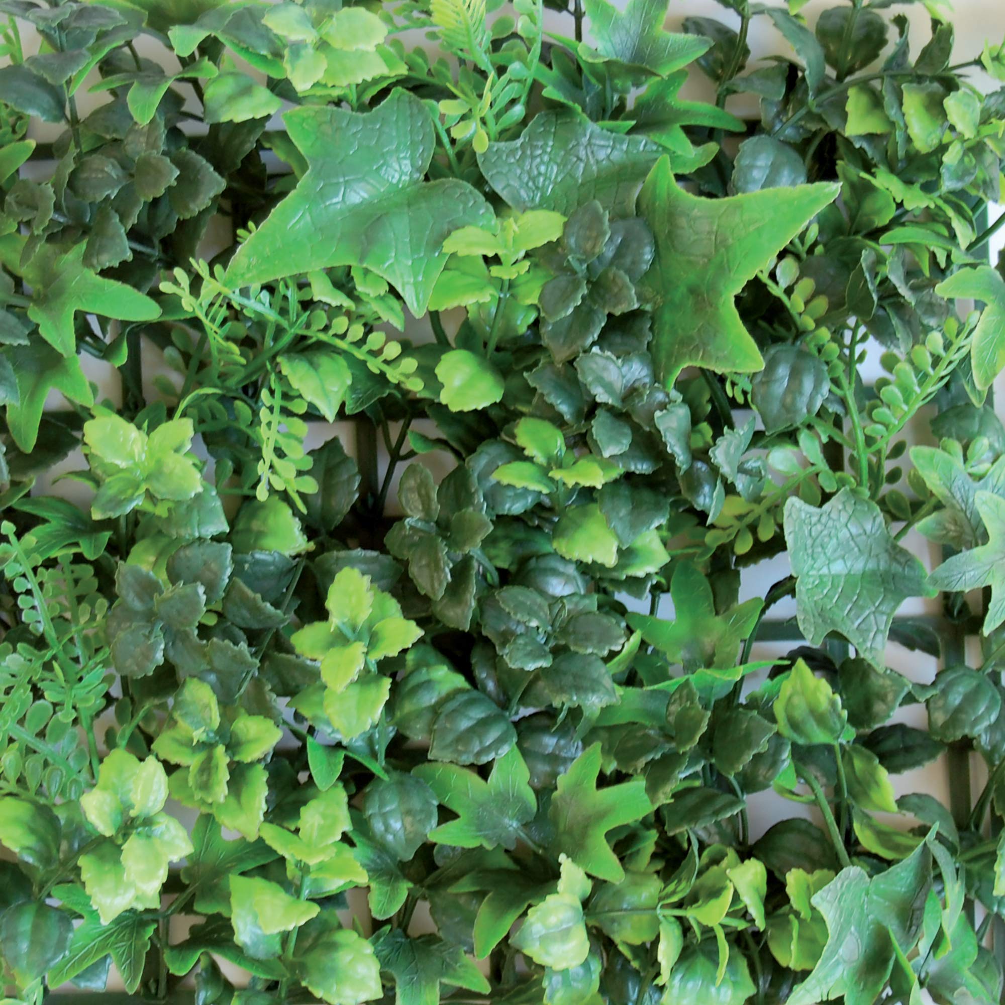 TENAX Divy 3D Panel Saltus 0.5 x 1 m Green, Modular Panel with Artificial Leaves Understory Type for Wall Decoration Garden Vertical