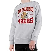 Junk Food Clothing x NFL - Team Helmet - Kids Crewneck Sweatshirt for Boys and Girls - Officially Licensed NFL Apparel