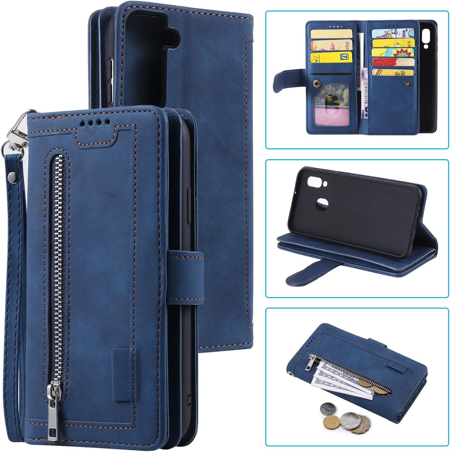 UEEBAI Wallet Case for Samsung Galaxy S21 Ultra 5G - Image 3