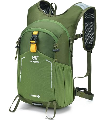 Azarxis Sac à Dos De Randonnée Pliable 15 L – Ultra-léger 350 G, Hydrofuge, Respirant, Pour Homme Et Femme – Idéal Voyage, Vélo Et Sports Outdoor
