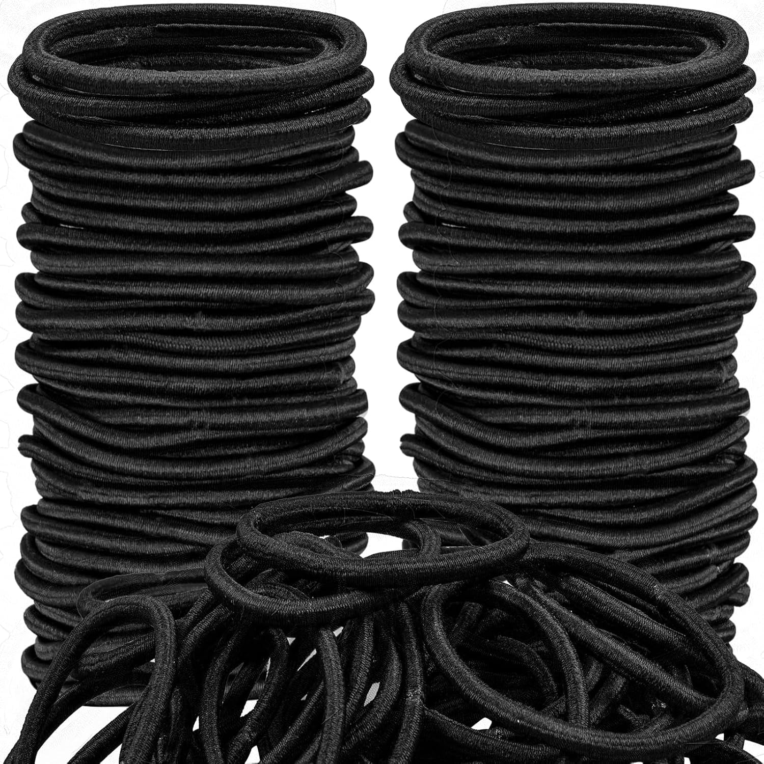 Photo 1 of *3 PACKS* 30 Pieces Black Hair Ties for Thick and Curly Hair Ponytail Holders Hair Elastic Band for Women or Men
