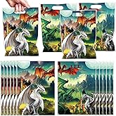 Falueqg Dragon Party Favors Bags - 50 Pcs Dragon Birthday Party Decorations Medival Goodie Candy Treat Gift Bags for Baby Shower Birthday