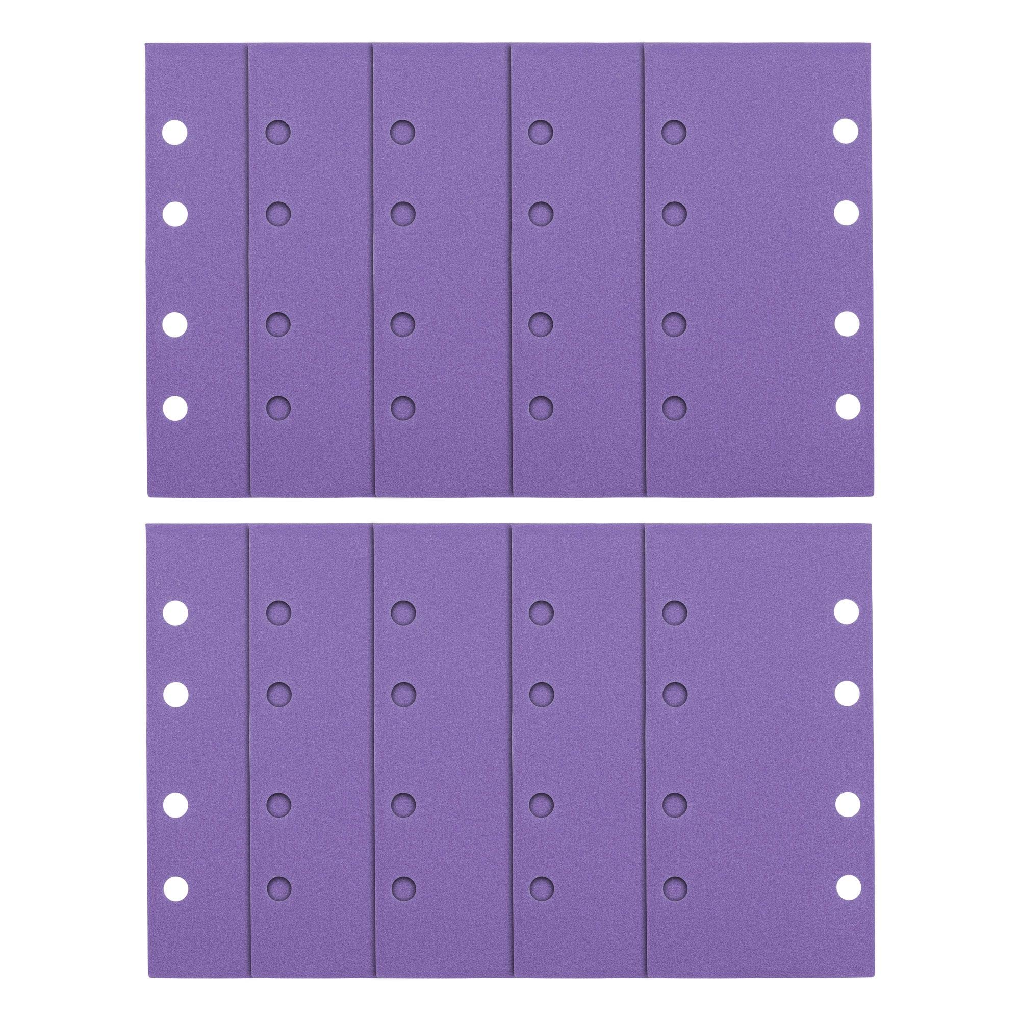Trend Aluminium Oxide 1/3 Sheet 93 x 185mm 120 Grit Sanding Sheets, AB/THD/120A, Pack of 10 — image 1