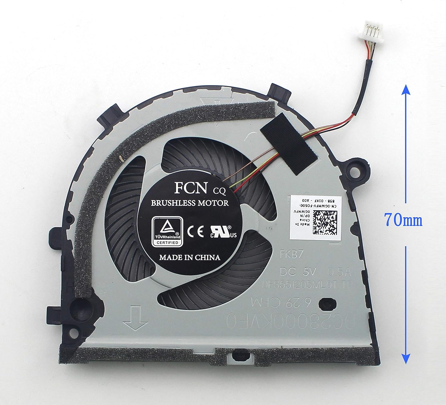 WishingDeals Laptop Cooling Fan for Dell inspiron Game G33579 G33779