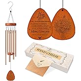 Gifts for Mom, Wind Chimes for Outside, Windchimes Hanging for Home Decor, Memorial Moms Birthday Gifts Christmas Mothers Day Thanksgiving (Mom)