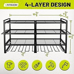 KAFAHOM Power Tool Organizer-8 Drill Holder Wall