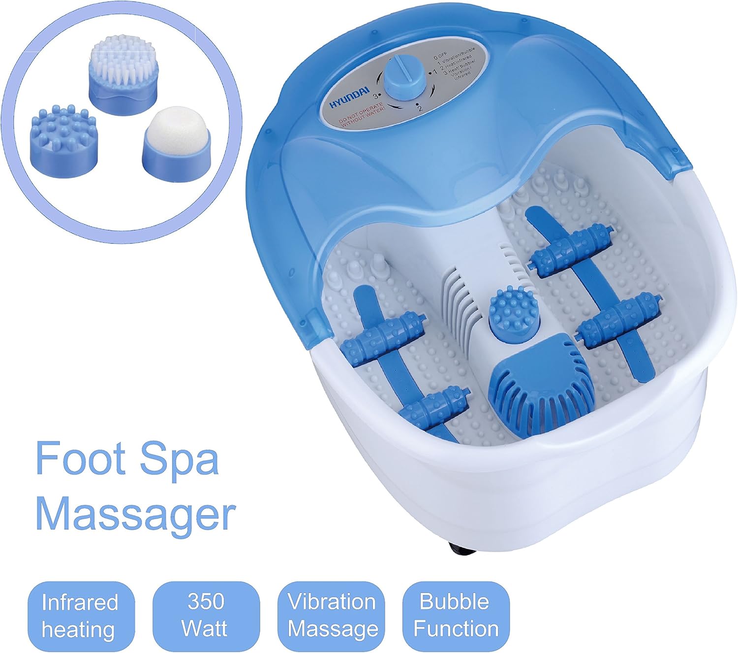 Fumassage Matte Fusprudelbad Mit Infrarot & Heizung  Massagewanne Mit  Blasen, Rollen & Vibration, Von TZS First Austria Fussmassage Geraet