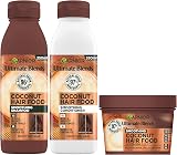 Garnier Coconut Hair Food Shampoo Conditioner Mask Set Dry Frizzy Hair
