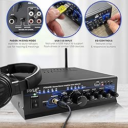 Pyle Home Bluetooth Audio Power Amplifier 2X120