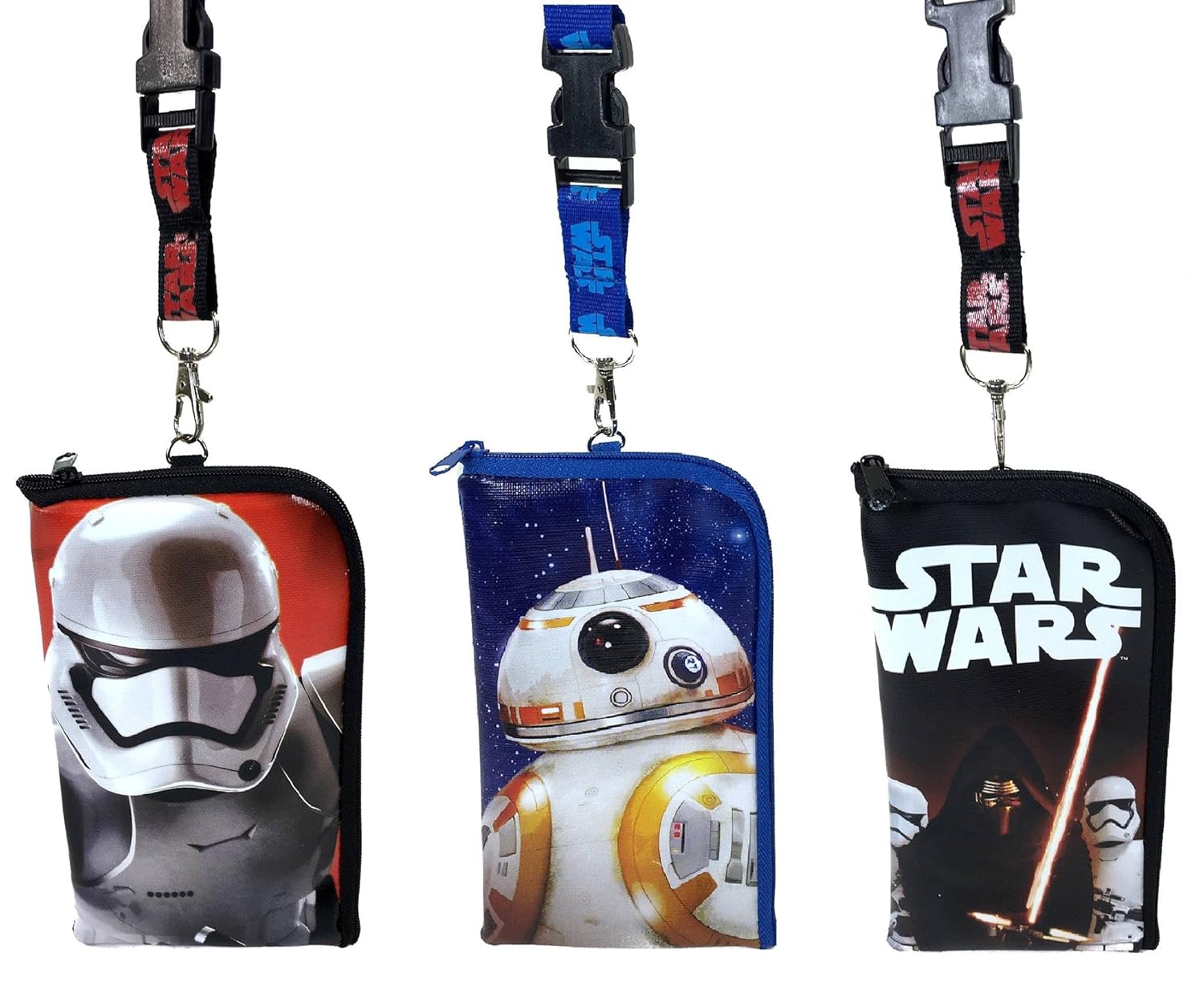 Disney Star Wars Lanyard ID Holder Cute Design Set of 3 eBay