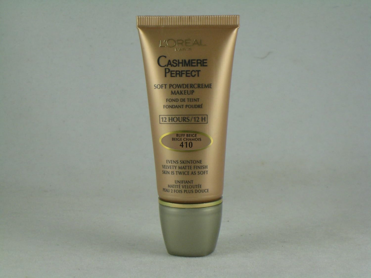 Loreal Cashmere Perfect Soft Powder Creme Makeup, #410 Buff Beige - 1 Oz / Pack, 2 Each