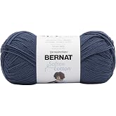 Bernat Softee Cotton Yarn for Crocheting Soft, Seaside Blue | #3 DK Light Yarn, 60% Cotton 40% Acrylic, Soft Crochet Yarn for Garments, Knitting &amp; Crafts, 254yds, 120g/4.2oz, 1 Pack