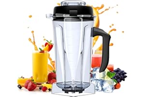 For Vitamix Blender Pitcher 64oz, Replace 5200 5300 6500 7500 Pro200 500 Vita-Prep vm0101 vm0102 E310 320 etc, Perfect Fit fo
