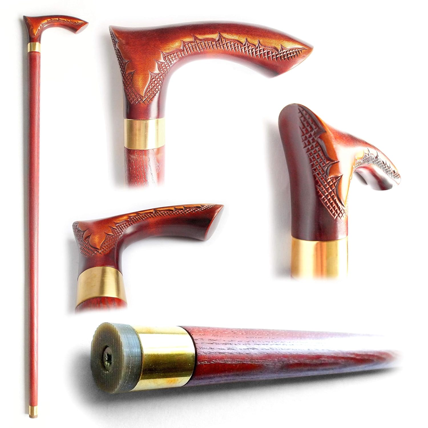 Fashionable New Walking Canes for Men"Versailles" Carved