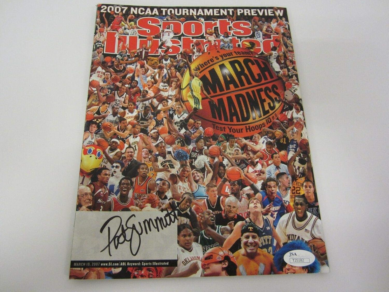 pat summitt autograph