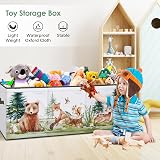Decalsweet Extra Large Toy Storage Box with Lid 96x32x40cm Oxford Foldable view 5