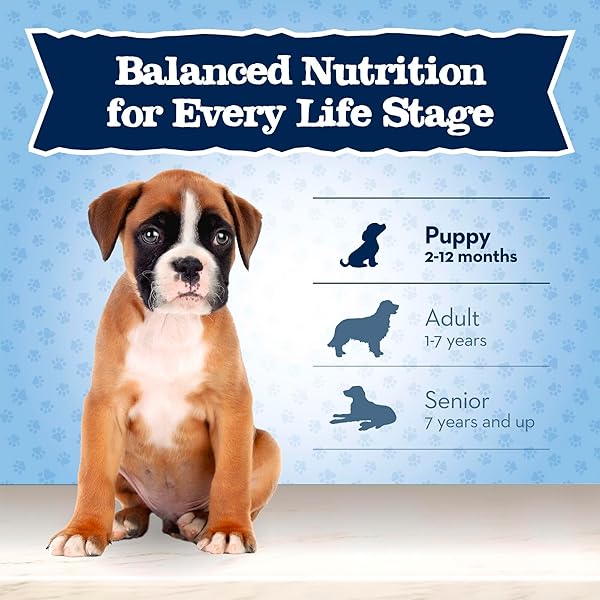 BLUE BUFFALO BABY BLUE NATURAL DRY FOOD FOR PUPPIES, HEALTHY GROWTH FORMULA WITH DHA, SAVORY CHICKEN RECIPE, 4-LB. BAG