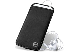 SYB Shield Your Body EMF Blocker Phone Case, Powerful Radiation Blocker for Cell Phone, Durable Anti Radiation Cell Phone Case, Black, XXL, for Phones Up to 4.33-Inches Wide (11 x 19 cm Pouch Size)