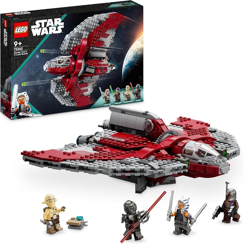 LEGO Star Wars Ahsoka Tano's T-6 Jedi Shuttle 75362 with 4 Minifigures