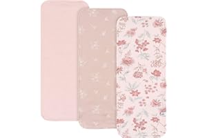Just Born 3-Pack Baby Burp Cloths – Soft & Absorbent Cotton, Gentle on Baby’s Skin, Perfect for Feeding & Spit-Up Protection,