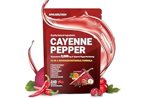 Cayenne Pepper - Cayenne Pepper Capsules | Resealable Package | 240 Softgels / 1 Bag A